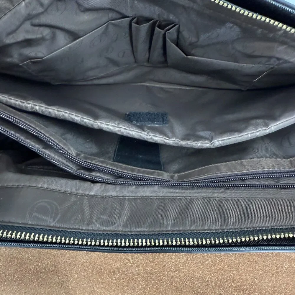 Easegave Black Briefcase 15.6 inch laptop professional bag shoulder strap